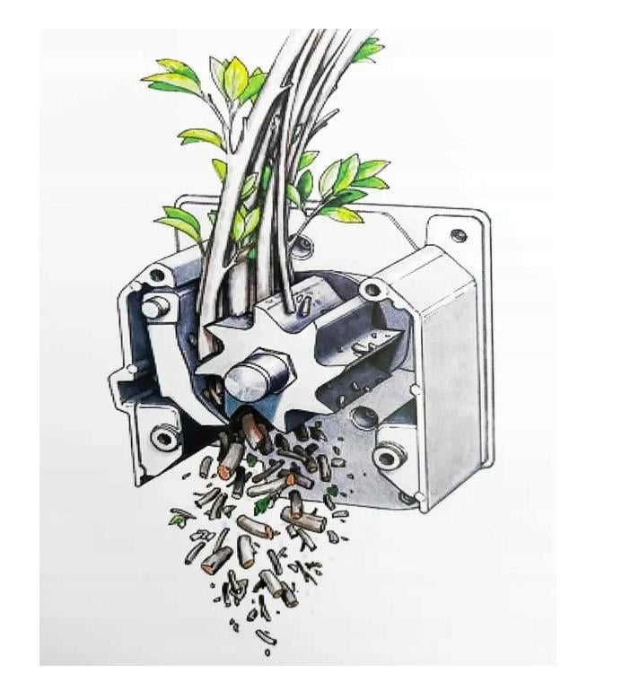 Измельчитель веток электрический фрезерный - фото 3 Измельчитель веток электрический фрезерный - фото 3