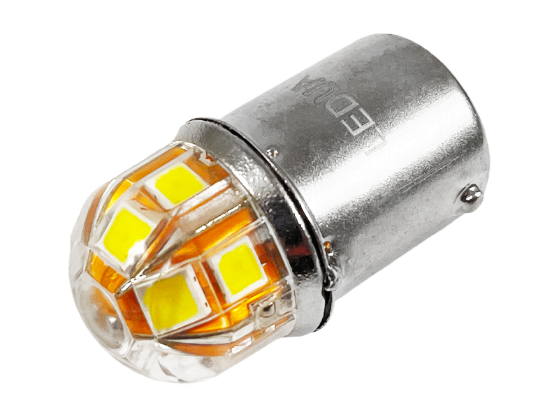 Автомобільна лампа світлодіодна LEDUA T25 P21W 1156 10-50В SMD3030-12led Білий (8508)