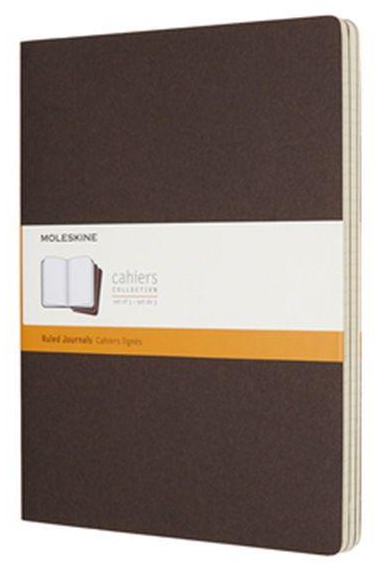 Набор блокнотов Moleskine Cahier больших 3 шт. Коричневый (CH023P2)
