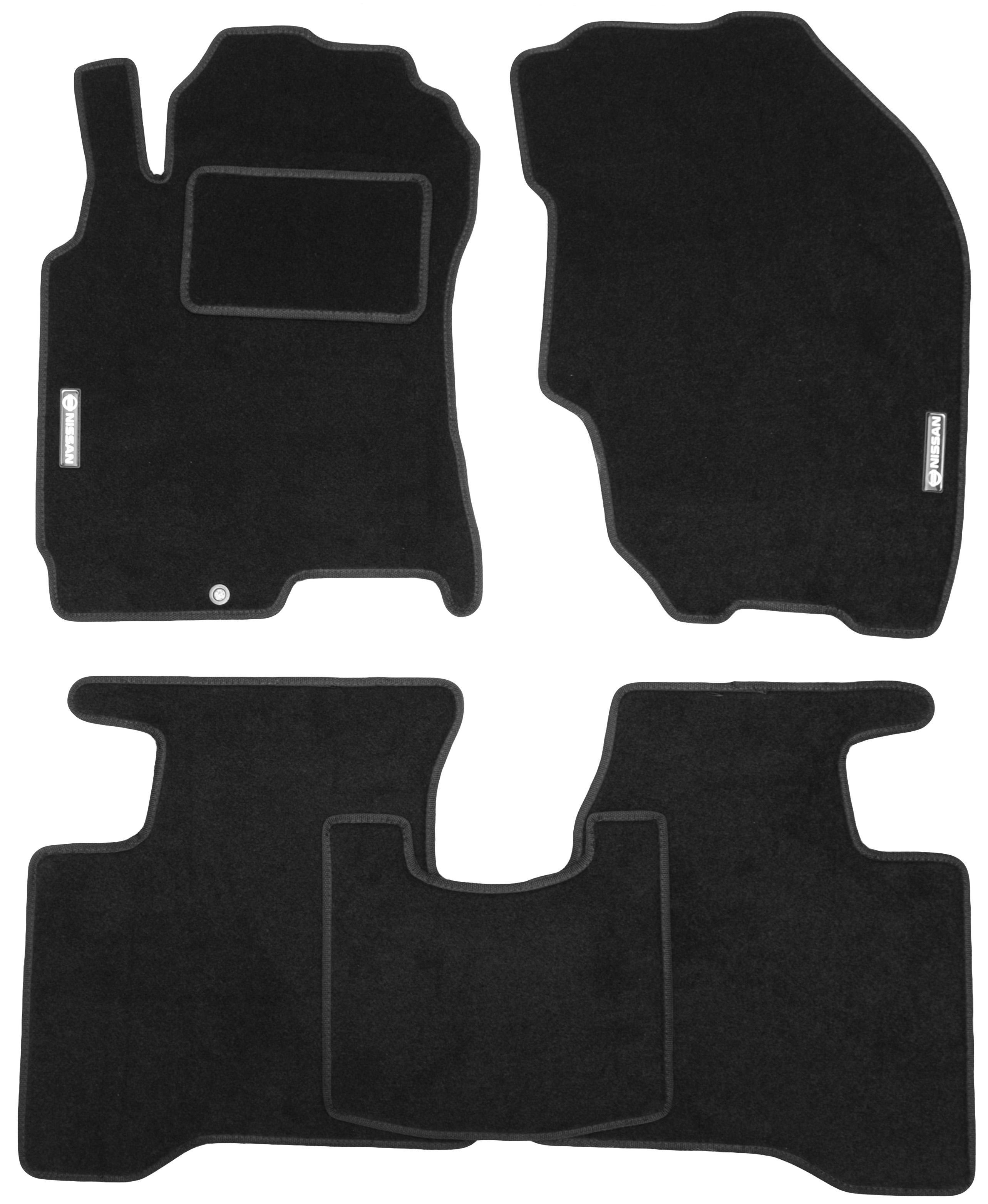 Коврики в салон для Nissan X-Trail '01-07 текстильные Стандарт Черный