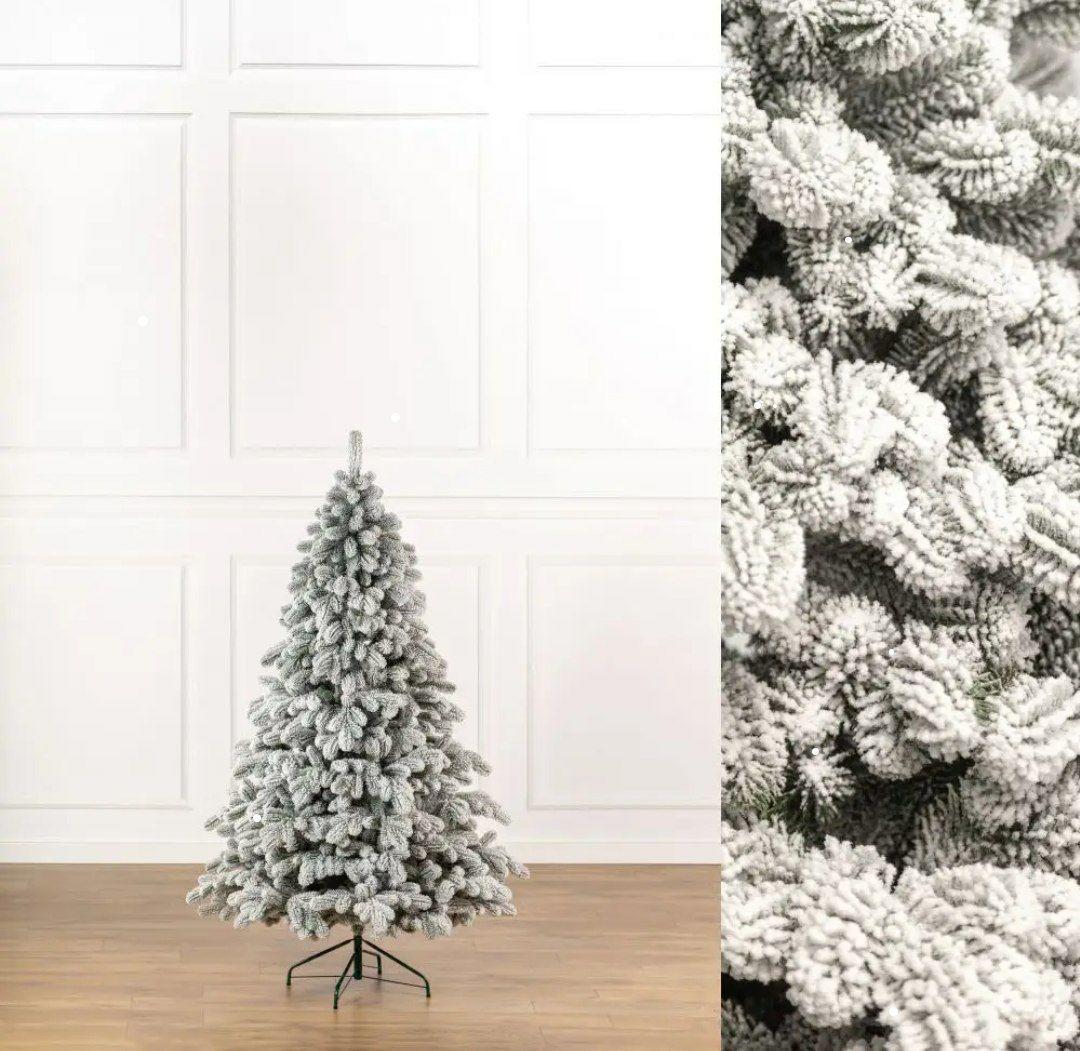 Искусственная елка заснеженная Ковалевская с металлической подставкой 1,80 м Белый (NYT15076) - фото 9