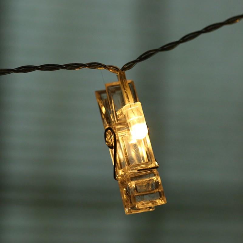 Гірлянда світлодіодна для фото Прищіпки 4,5 м 20 LED Тепле білий (2797455719) - фото 2 Гірлянда світлодіодна для фото Прищіпки 4,5 м 20 LED Тепле білий (2797455719) - фото 2