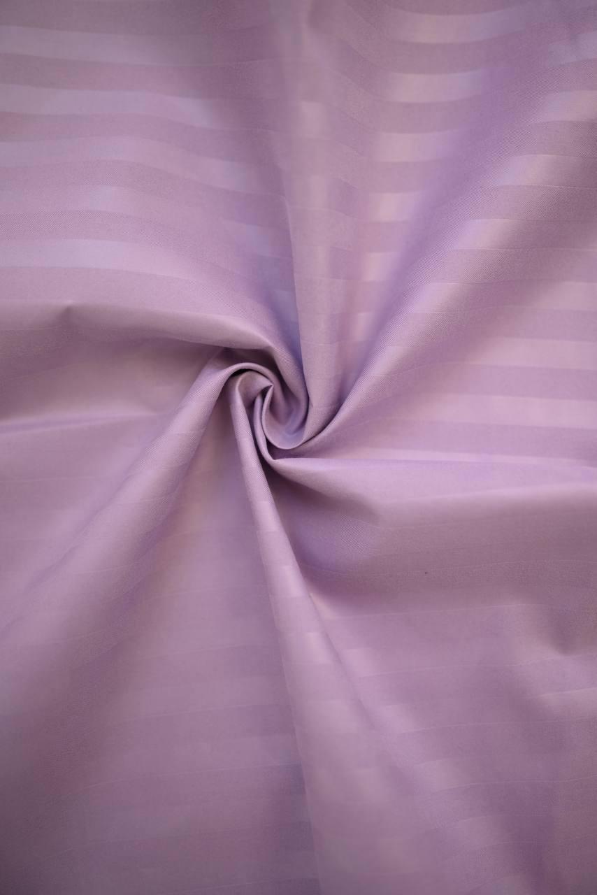 Комплект постільної білизни Signorina Siena зі страйп-сатину двоспальний 50х70 см/70х70 см Лаванда (0017D) - фото 5