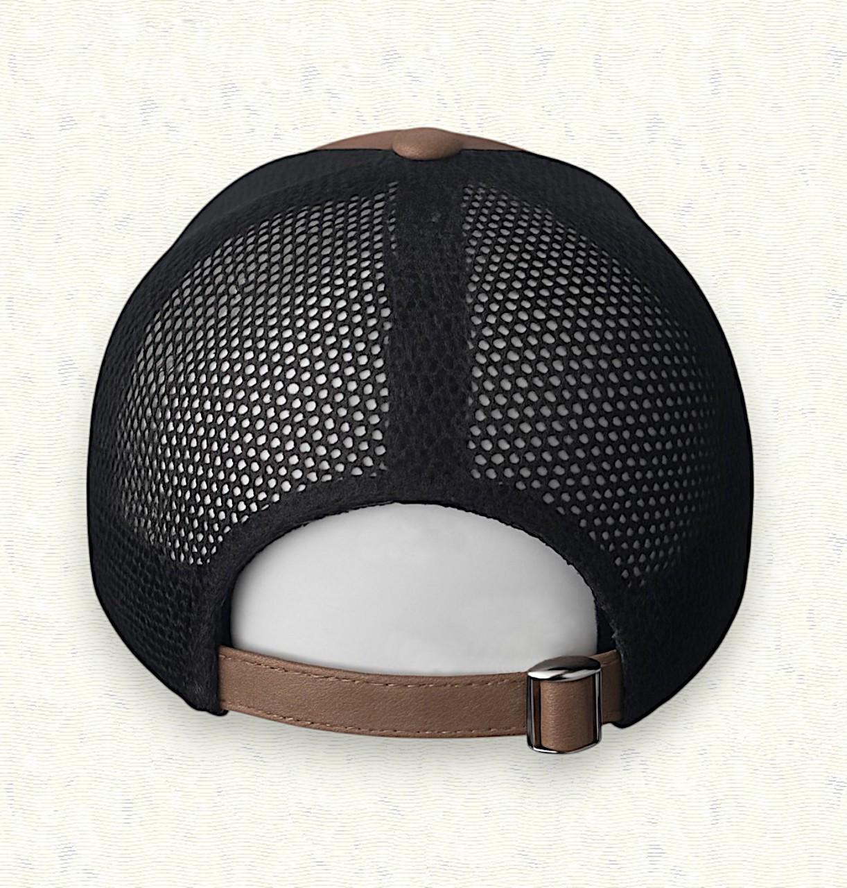 Бейсболка 3D Трезубец котон с сеткой Коричневый (7000) - фото 3 Бейсболка 3D Трезубец котон с сеткой Коричневый (7000) - фото 3