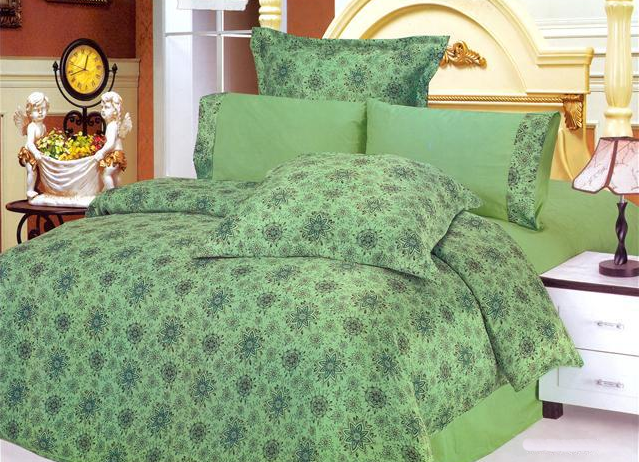 Комплект постельного белья Le Vele Bremen жатка евро 200х220 см Green (lv-100)