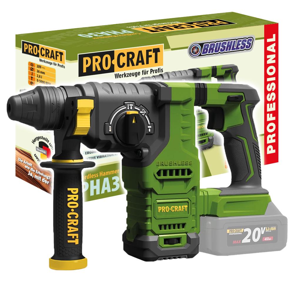 Перфоратор акумуляторний Procraft PHA30 без АКБ та ЗП (030031) - фото 2 Перфоратор акумуляторний Procraft PHA30 без АКБ та ЗП (030031) - фото 2