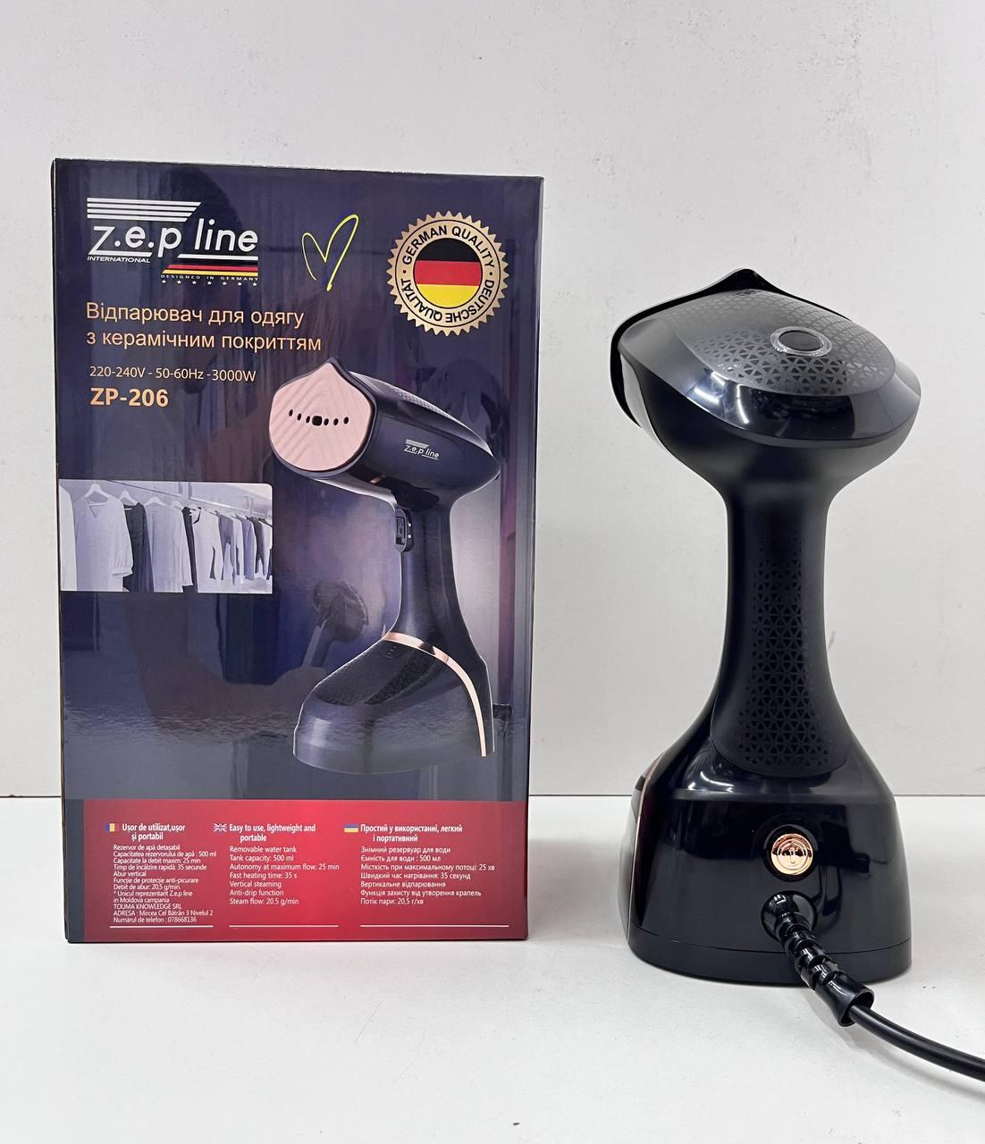 Відпарювач для одягу з керамічним покриттям Zepline ZP-206 3000 w - фото 4 Відпарювач для одягу з керамічним покриттям Zepline ZP-206 3000 w - фото 4