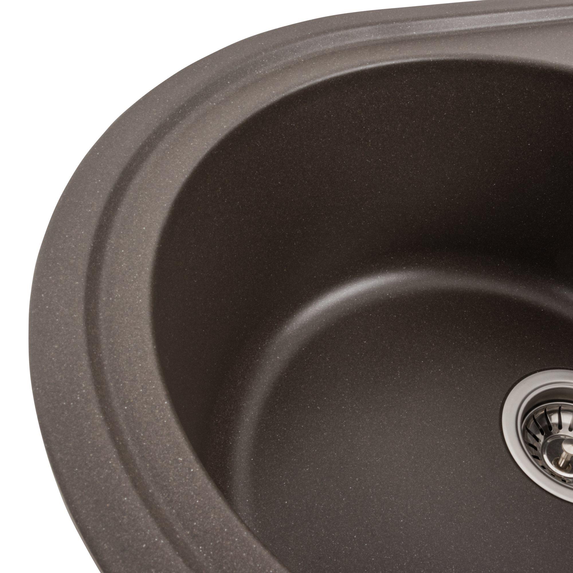 Мийка гранітна для кухні Platinum 7750 LIRA матова Темна скеля - фото 4 Мийка гранітна для кухні Platinum 7750 LIRA матова Темна скеля - фото 4