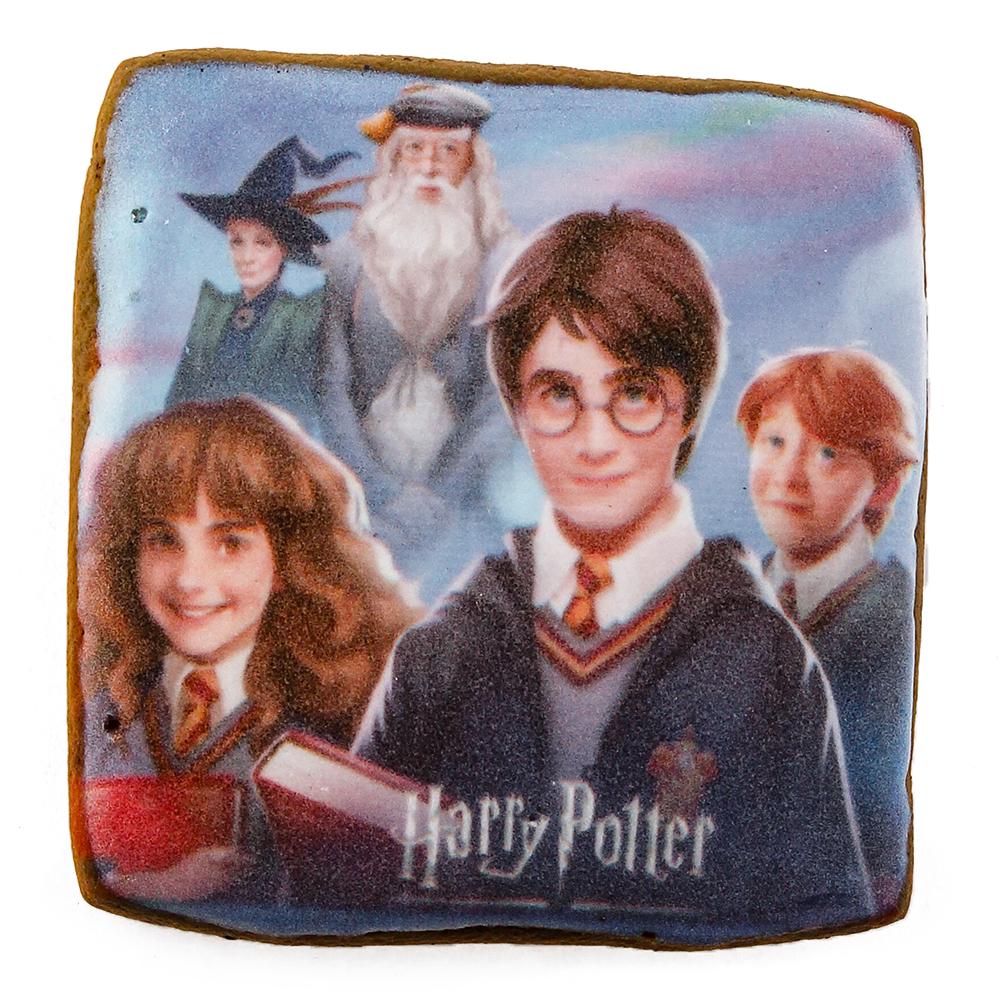 Пряник с принтом Крафт Печенье Гарри Поттер и друз'я 45 г
