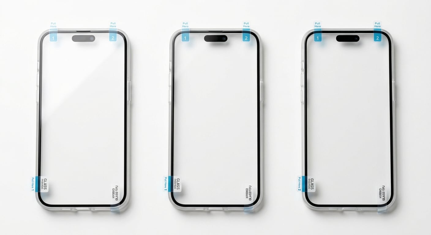 Захисне скло для iPhone 16 Pro Max 69" UTECTION гібрид скло-TPU 9H 3 шт.