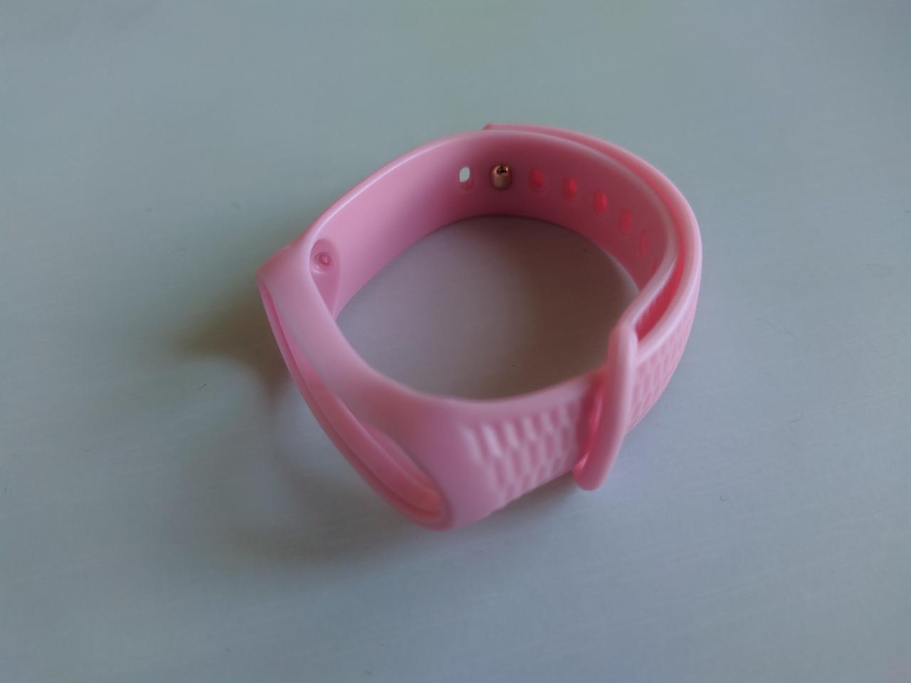 Ремешок для смарт-часов Xiaomi Mi Band 4/3 MiJobs Aurora силиконовый Светло-розовый (1990P)