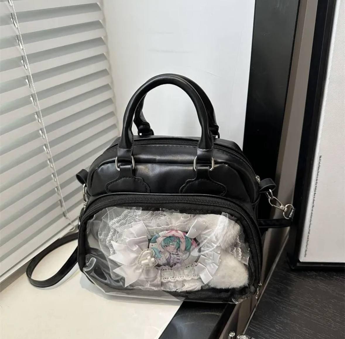 Сумка з екраном для іграшок та картинок K Pop Чорний (2602993969) - фото 4 Сумка з екраном для іграшок та картинок K Pop Чорний (2602993969) - фото 4