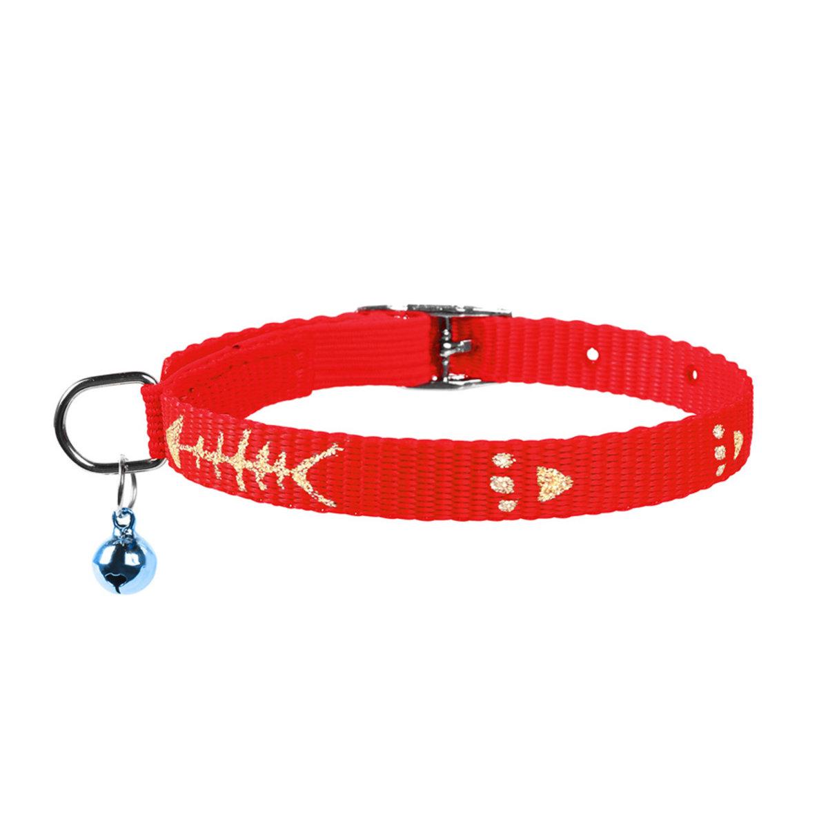 Ошейник Dog Extreme Рыбка нейлоновый 10 мм 22-30 см Красный Ошейник Dog Extreme Рыбка нейлоновый 10 мм 22-30 см Красный