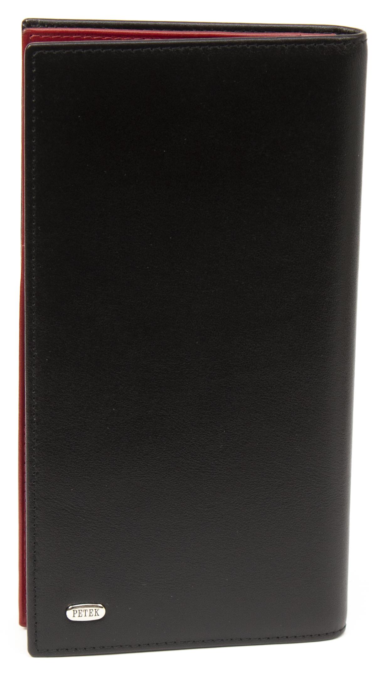 Портмоне чоловіче Petek 244 Чорний із червоним (244-000-A31)