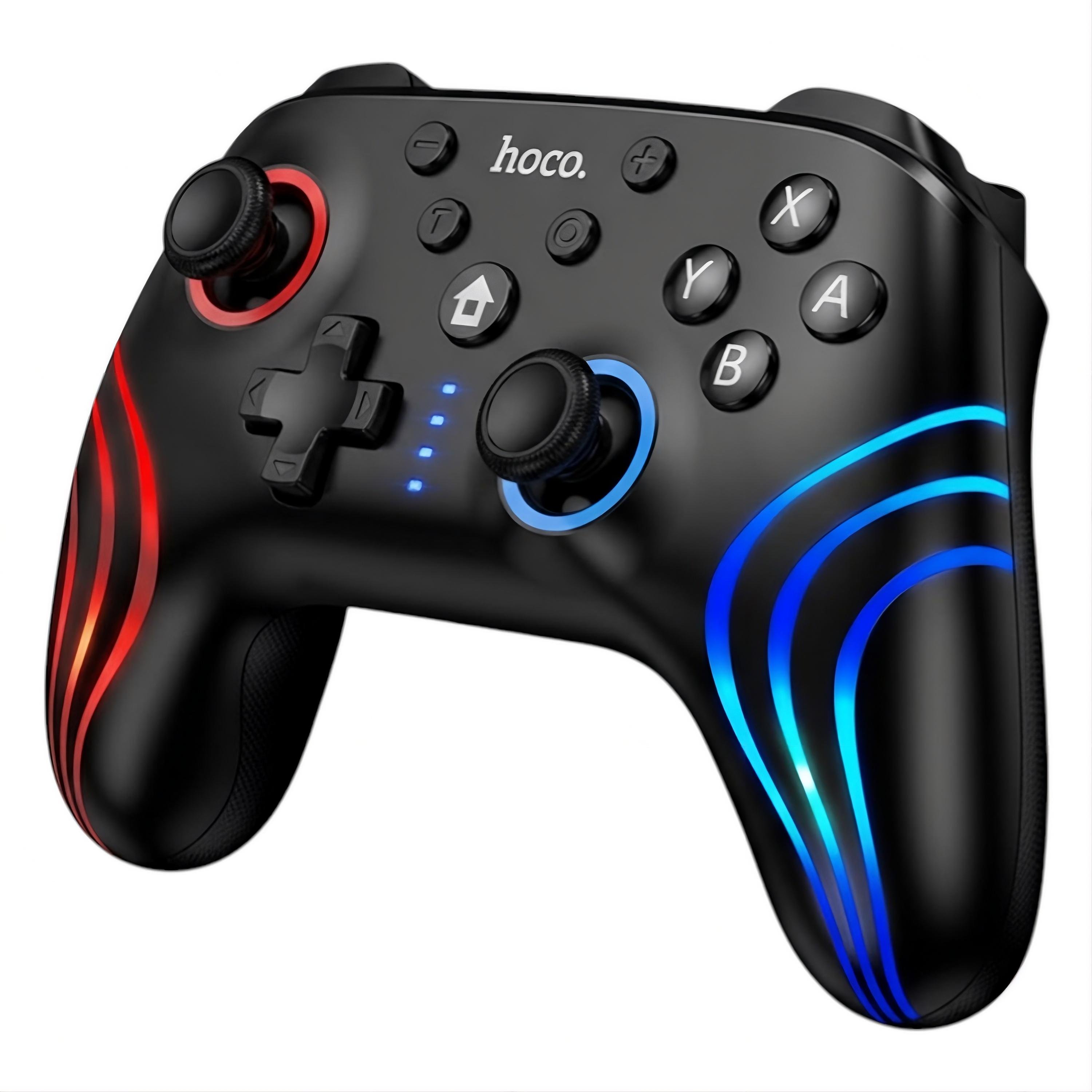 Геймпад бездротовий Hoco GA2 для Switch та ПК/RGB-підсвітка/подвійна вібрація/3D-акселерометр (32146376) Геймпад бездротовий Hoco GA2 для Switch та ПК/RGB-підсвітка/подвійна вібрація/3D-акселерометр (32146376)