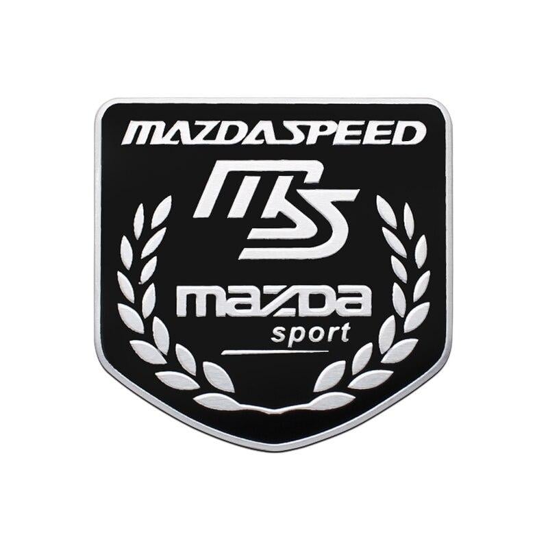 Эмблема алюминиевая MazdaSpeed Mazda 5х5 см Черный (1672748702)