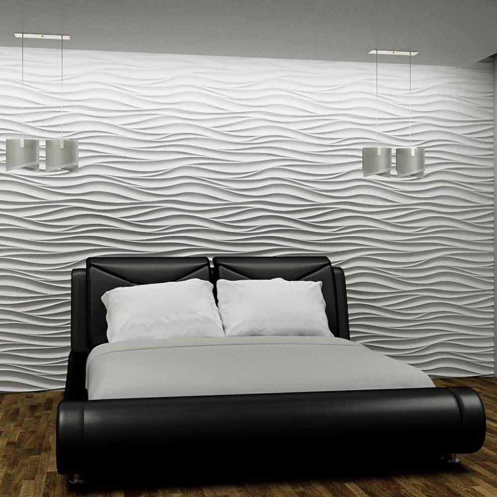 3D-панель гіпсова декоративна Вуаль під фарбування 500x500x24 мм Білий (30635387) - фото 2 3D-панель гіпсова декоративна Вуаль під фарбування 500x500x24 мм Білий (30635387) - фото 2