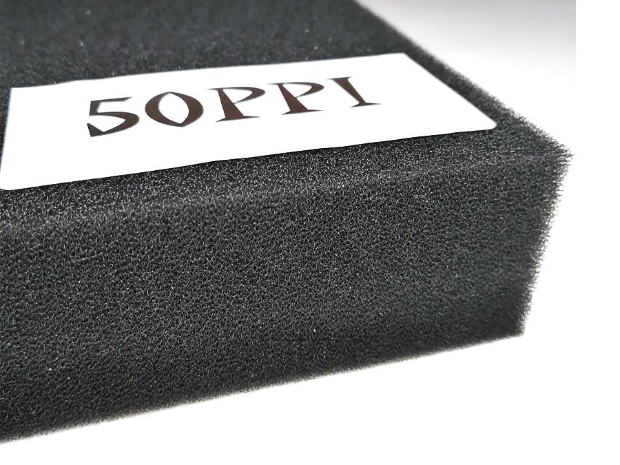 Наповнювач для фільтрів дрібнопористий Aqua-Tech Filter sponge 50 ppi 50x50x2 см Black (AT-FSS50502)