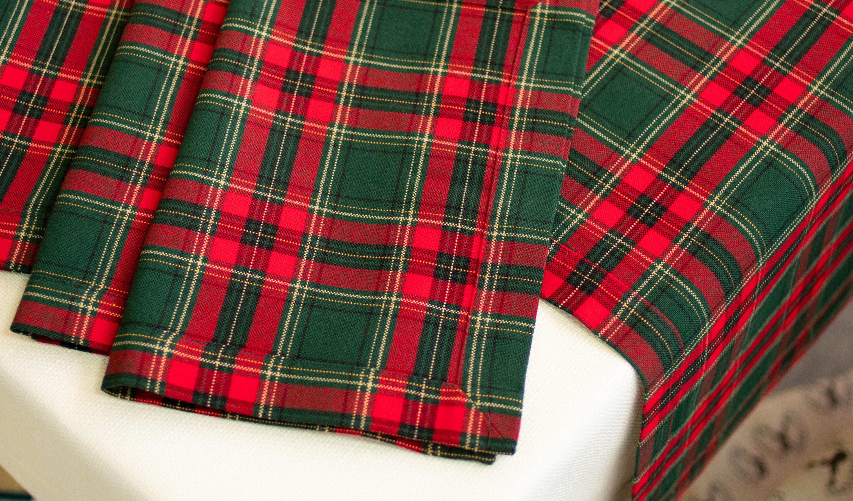 Серветка новорічна під тарілку Едельвіка в клітинку 0,4х0,3 м 2 шт. (334-21/00) - фото 2 Серветка новорічна під тарілку Едельвіка в клітинку 0,4х0,3 м 2 шт. (334-21/00) - фото 2