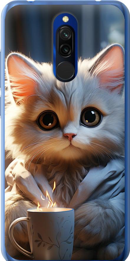 Чехол на Xiaomi Redmi 8 White cat (5646t-1806-42517)