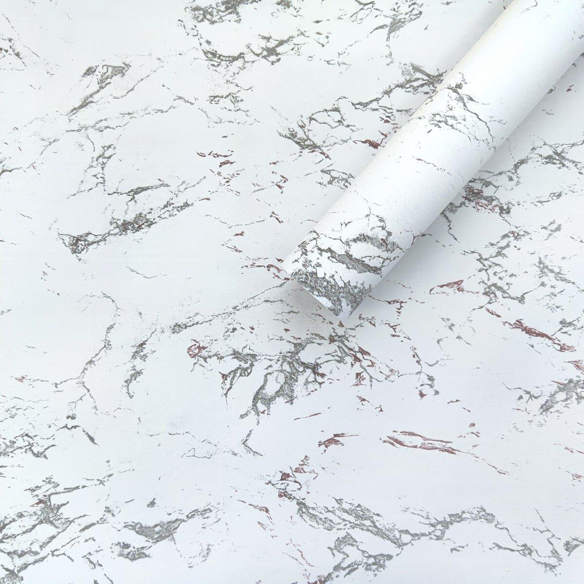 Самоклеящаяся пленка Sticker Wall SW-00001205 0,45х10 м Серо-красный мрамор (991943289)