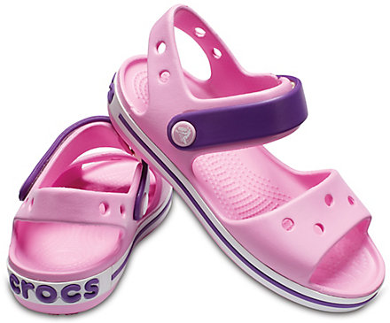 Сандалі для дівчинки Crocs Crocband Sandal kids р. 31/32 Carnation/Amethyst (6280)