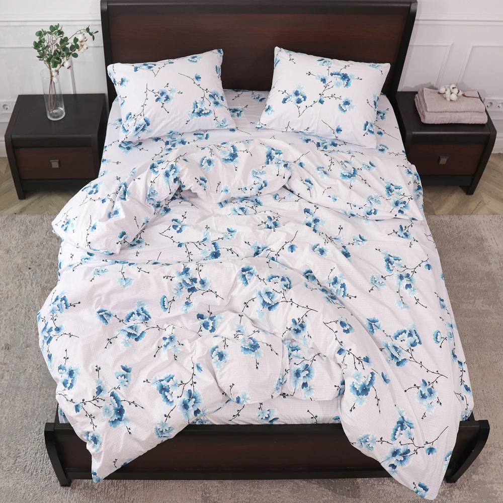 Комплект постільної білизни ТМ Черешенька із бязі Gold двоспальний євро 200х220 cм (40129)