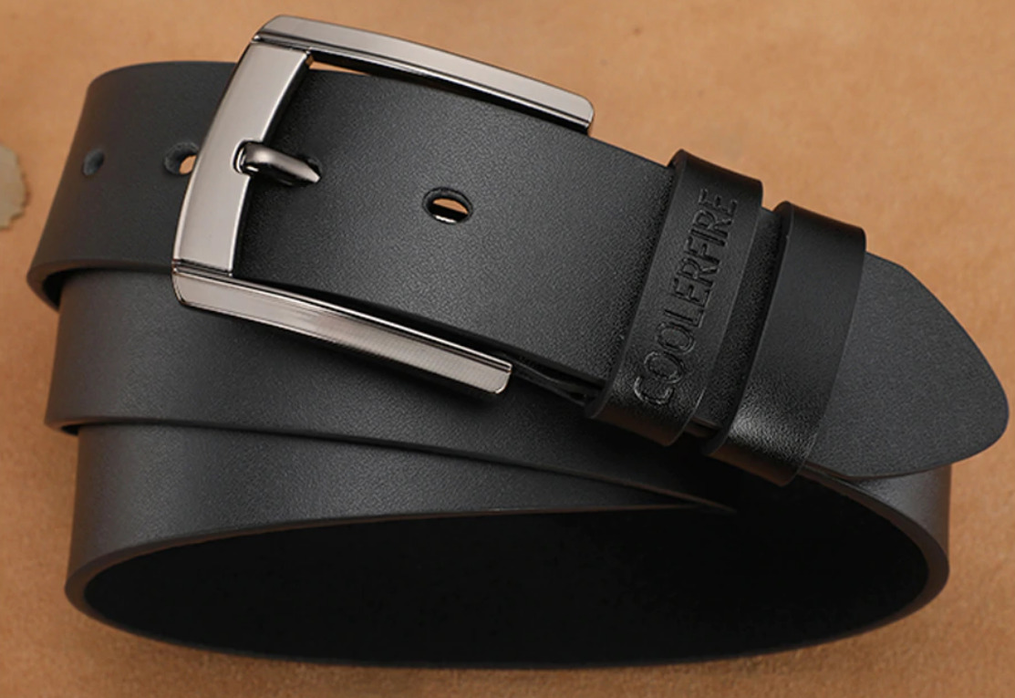 Кожаный мужской ремень Primo Coolerfire HQ036 Black (961313471)
