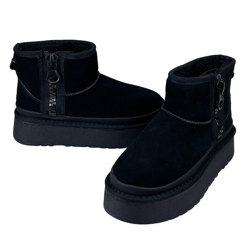 Угги женские замшевые на платформе змейка 290-1 р.36 23 см Черный (88215785) - фото 2 Угги женские замшевые на платформе змейка 290-1 р.36 23 см Черный (88215785) - фото 2