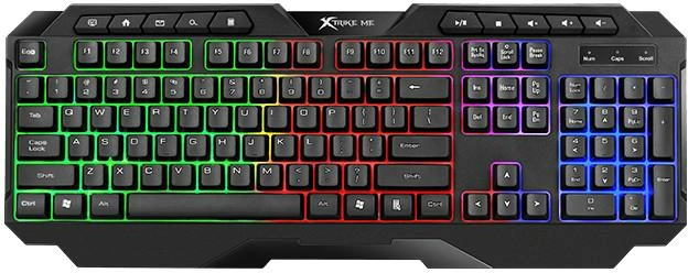 Клавіатура дротова Xtrike ME KB-306 UA LED USB Чорний (2850556797)