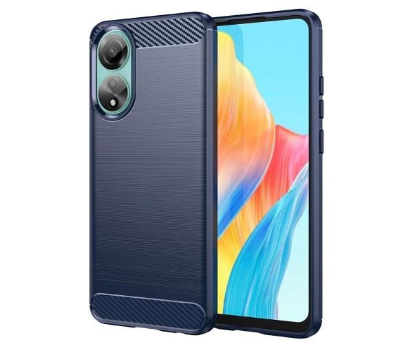Чохол накладка Polished Carbon для Oppo A38 Синій