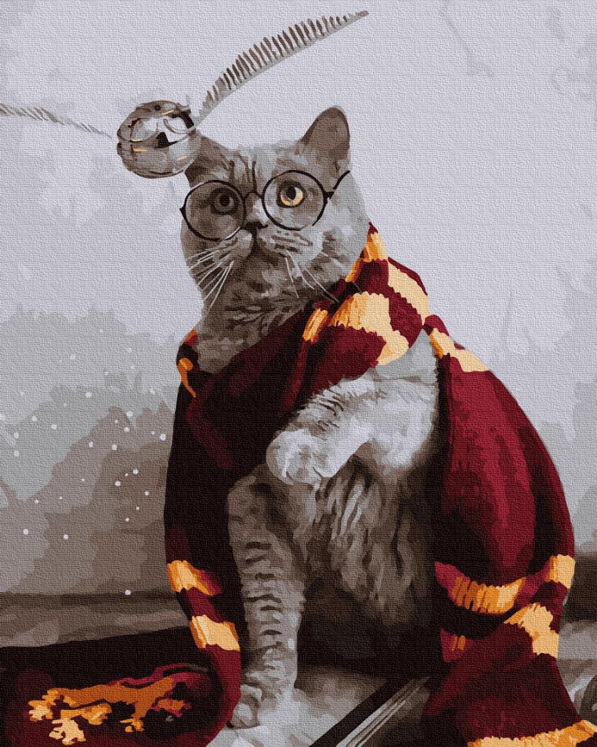 Картина по номерам Brushme Котик ловец снитча 40x50 см (BRM36543)