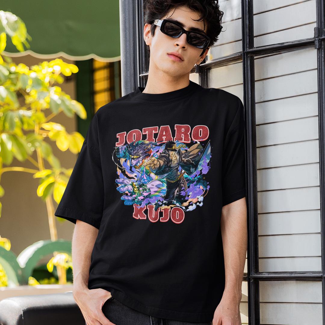 Футболка унисекс Jojos Bizarre Adventure Jotaro Kujo red XL Черный (0000011773) Футболка унисекс Jojos Bizarre Adventure Jotaro Kujo red XL Черный (0000011773)