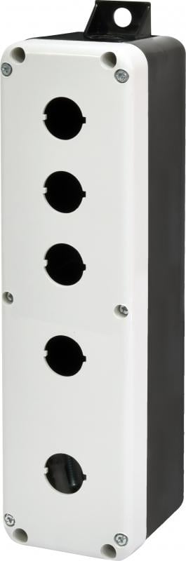 Корпус кнопочного поста ETI ESB5 5 местный 22 мм IP65 Cеро-черный (4771650)