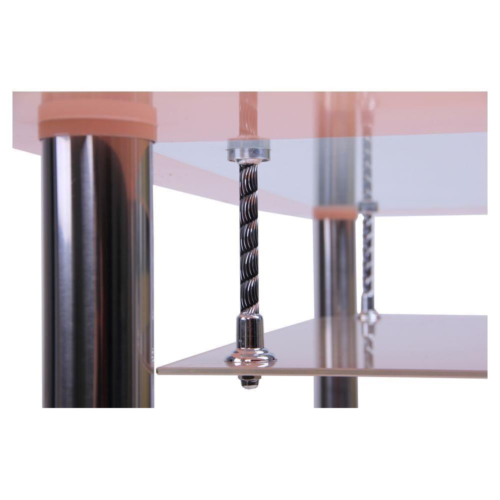 Стіл обідній AMF Бетані Прозорий/Ваніль/Хром (43125) - фото 6 Стіл обідній AMF Бетані Прозорий/Ваніль/Хром (43125) - фото 6