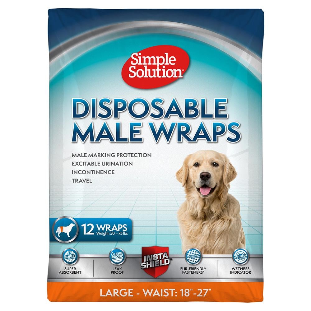 Влагопоглощающий пояс для собак Simple Solution Disposable Wrap for Male Dogs для больших пород (ss11539)