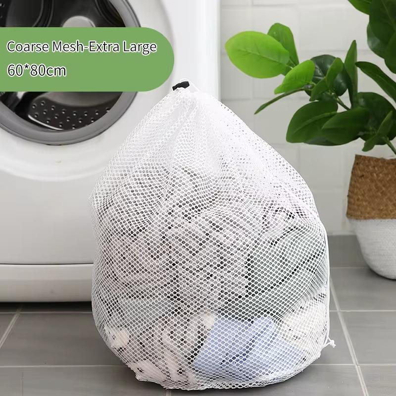 Комплект мешков для белья со шнурком сетка 4 шт. - фото 3