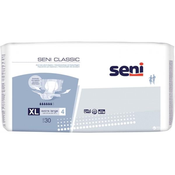 Підгузки до дорослих Seni Classic extra large XL 130-170 см 30 шт.