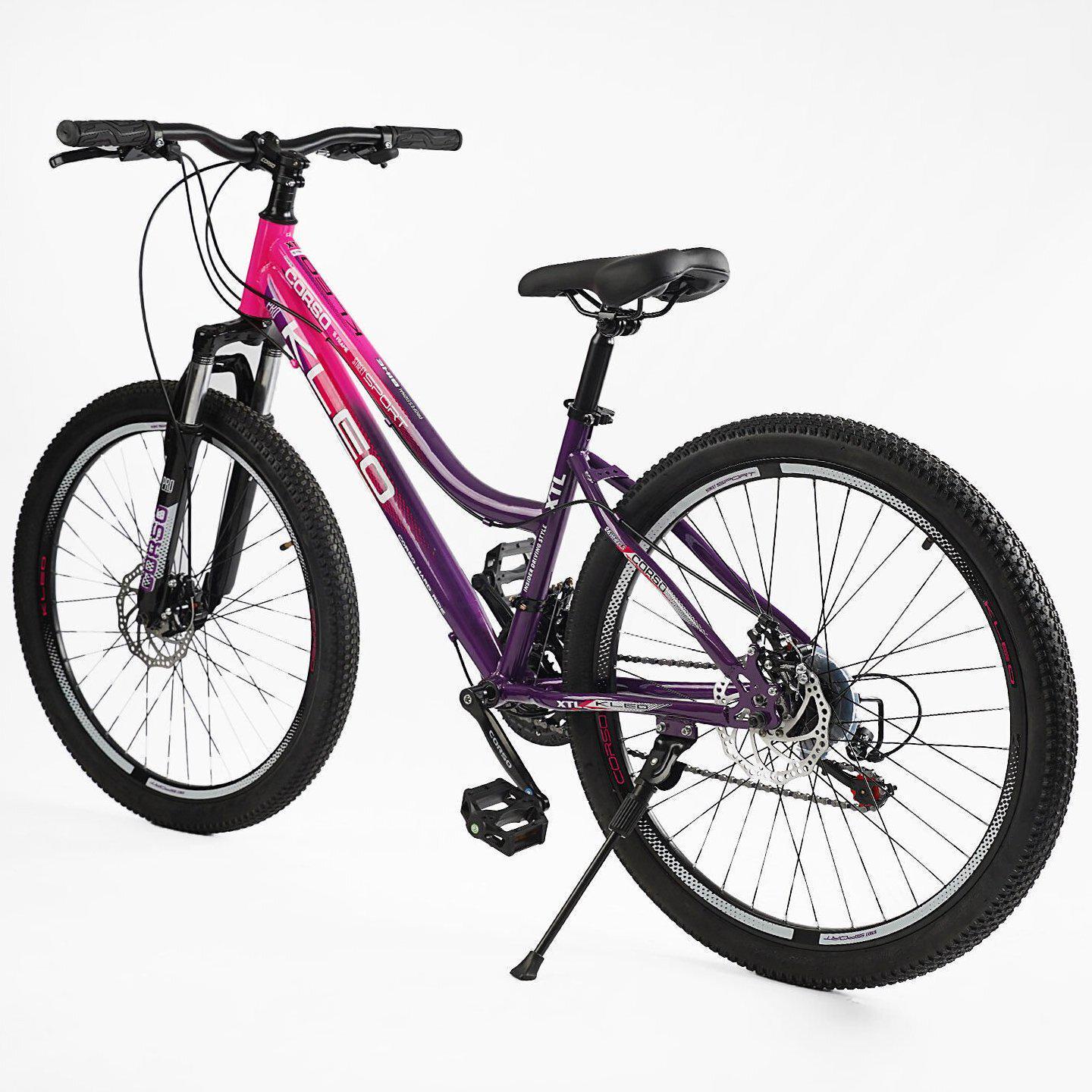 Велосипед горный Corso KLEO 26"/15" Розовый (593063086) - фото 3