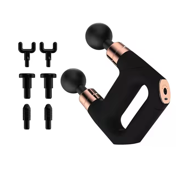Масажер м'язовий MASSAGER 30 Вт двоголовковий з 4 парами насадок (MM-3000)