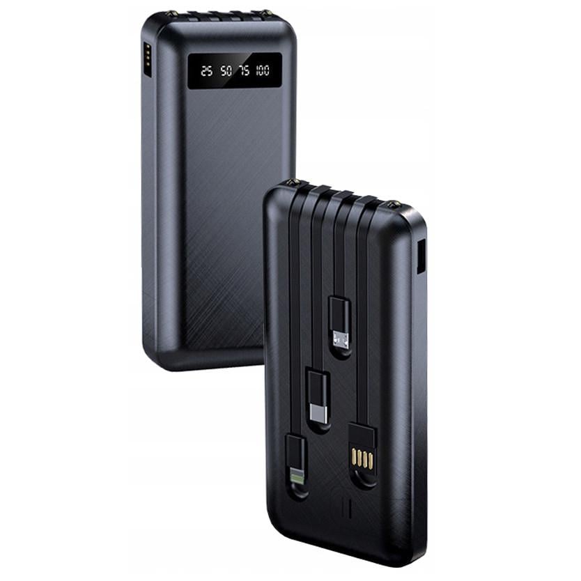 Внешний аккумулятор, павербанк YOYO 10000mAh + Lightning / Type-C / Micro / USB (PB02)