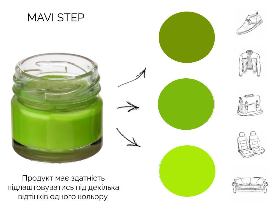 Крем для обуви и кожи Mavi Step Creme de Beaute 25 мл Салатовый (C01/132/025) - фото 3