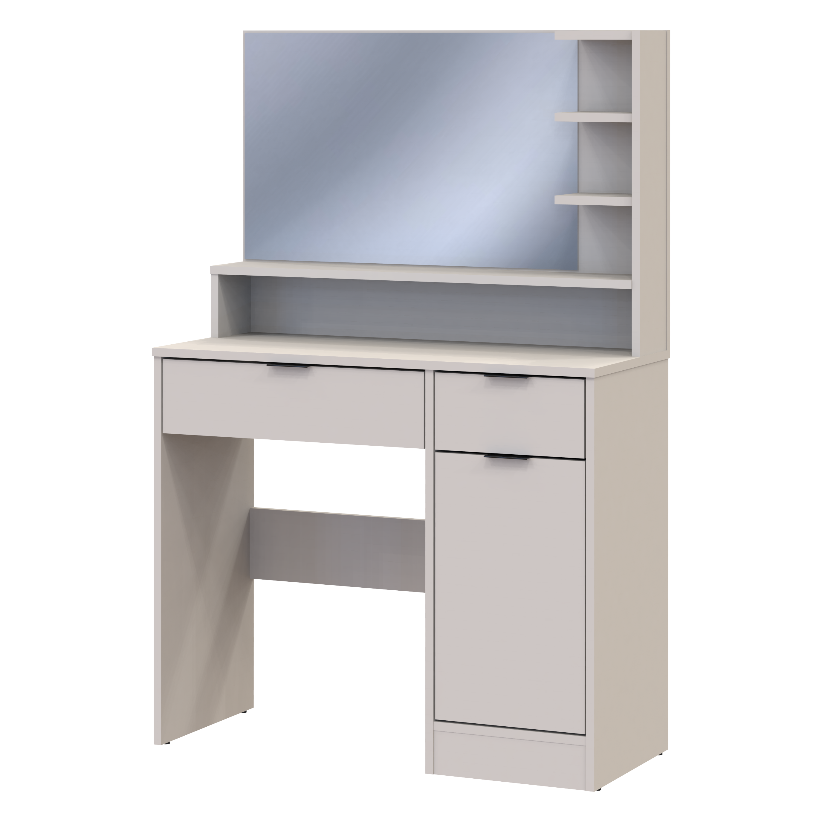 Туалетний столик з дзеркалом Doros Естель 90х38х135 см Кашемір (DRS-011473) Туалетний столик з дзеркалом Doros Естель 90х38х135 см Кашемір (DRS-011473)