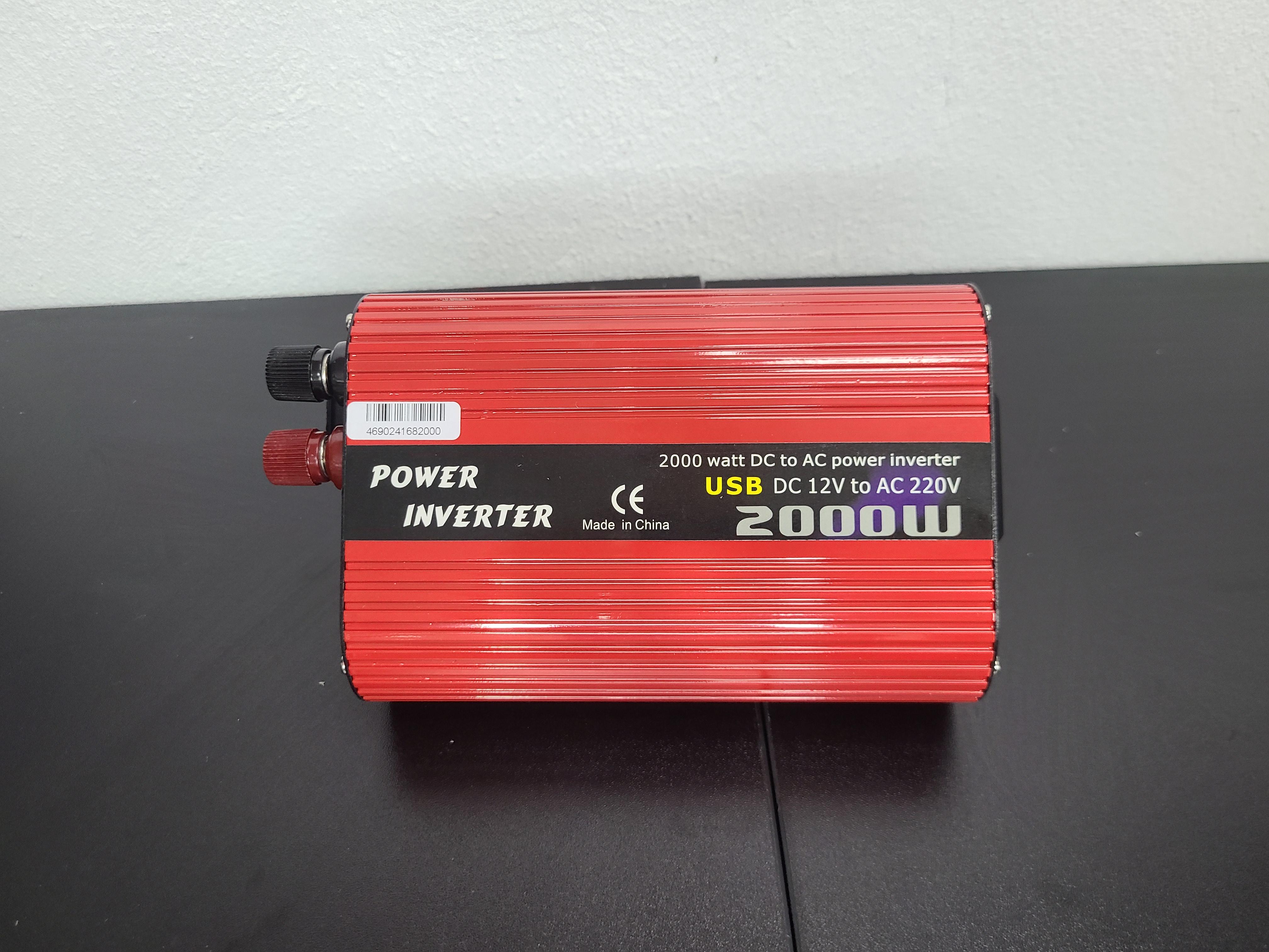 Перетворювач напруги Power inverter 2000W з 12 Вт в 220 Вт з двома USB - фото 3