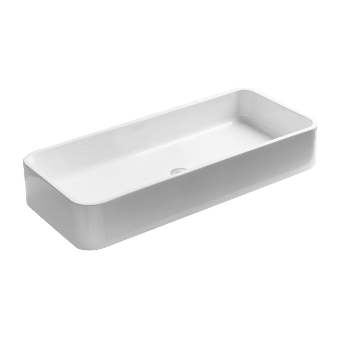 Умивальник накладний AXA Cosa 8641001 1000x450x160 мм Білий (143077)