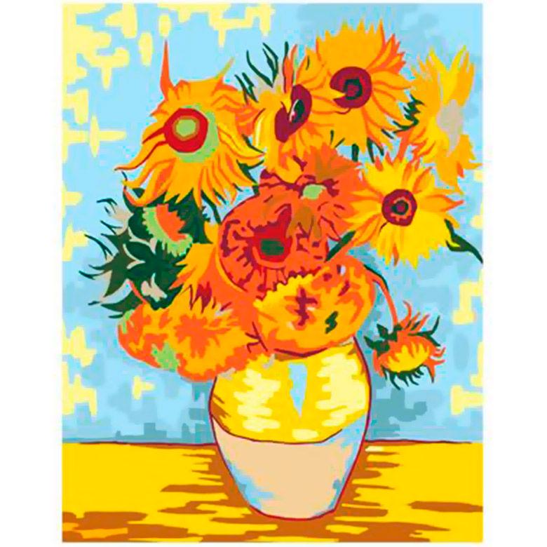 Картина по номерам Rosa Premium N00013086 Подсолнухи Ван-Гог 35х45 см (L052722)
