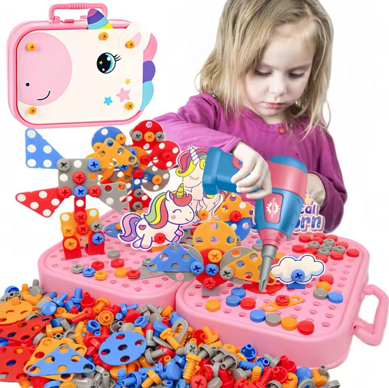 Конструктор-мозаїка дитячий Єдиноріг 2D та 3D збірка у валізці 351 елемент (2706528450) - фото 4 Конструктор-мозаїка дитячий Єдиноріг 2D та 3D збірка у валізці 351 елемент (2706528450) - фото 4