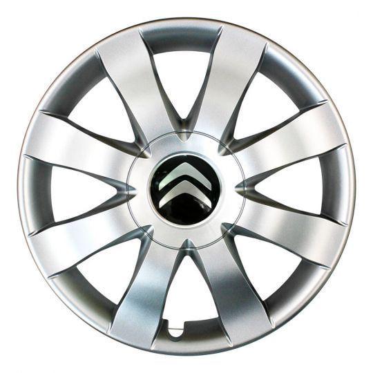 Автомобильные колпаки SKS 323 R15 с логотипом Citroen 4 шт. Серебристый