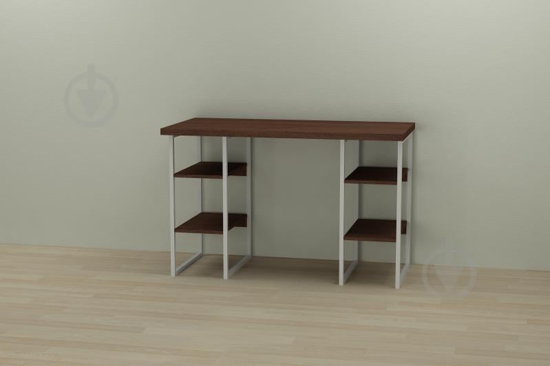 Компьютерный стол Ferrum-decor Карэн 75x140x70 белый ДСП Дуб Сонома 32мм