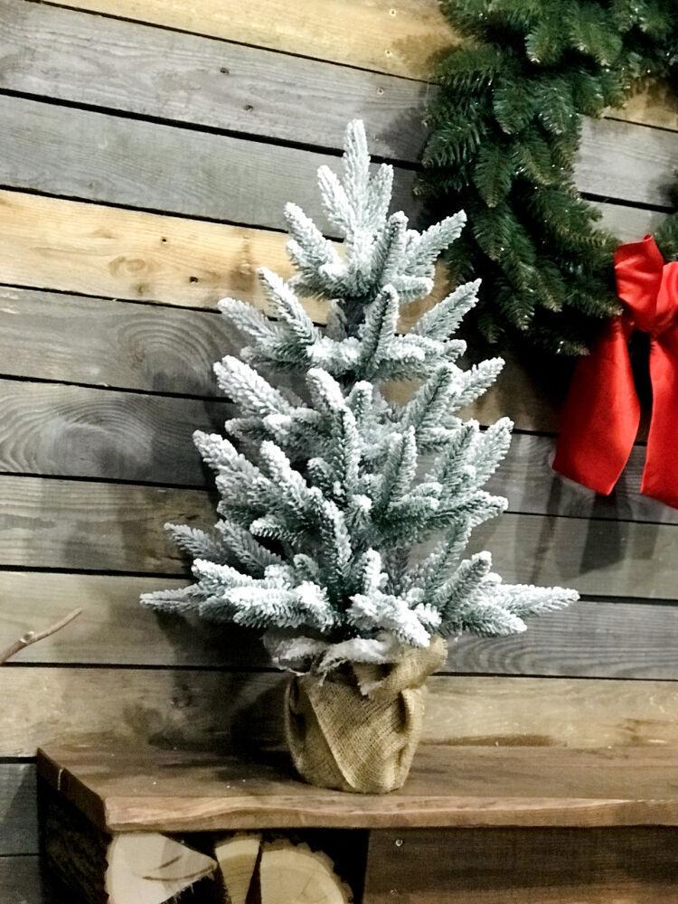 Ялинка лита Classic в мішковині 70 см Засніжений (210N/70/GS) - фото 7 Ялинка лита Classic в мішковині 70 см Засніжений (210N/70/GS) - фото 7